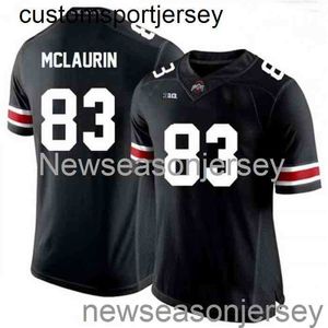 Zszyte 83 Terry McLaurin Ohio State Buckeyes Black NCAA Football Jersey Custom Dowolne nazwisko Numer XS-5xl 6xl