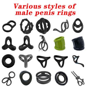 Altri articoli di bellezza per la salute Semen Cock Penis Ring Flash In The Night Silicone riutilizzabile Ingrandimento dello scroto Ritardo Eiaculazione Uomini Masturbazione Giocattolo 221130