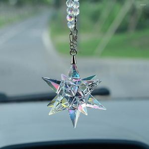 Interior Decorations Car Rearview Mirror Suspension Decoration Accessories Pendant Crystal Meteor Charm