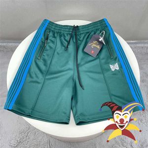 Men's Shorts Green Needles Shorts Men Women High-Street Needles Shorts Embroidery Butterfly AWGE Track Breeches T221129