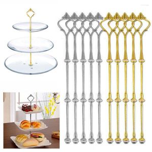 Hooks 3 Tiers Party Supplies Hantera Metal Crown Rod Cake Plate Stands Cupcake Stand Montering