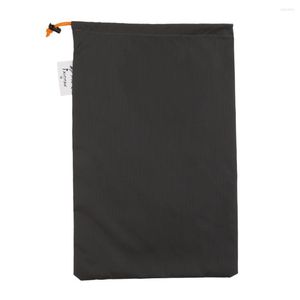 Depolama Çantaları Hafif Naylon Sıkıştırma Eşyaları Çuval Çanta Su Geçirmez Açık Kamp Küçük Uyku Siyah Drawstring 5 Boyutlar Paket