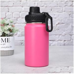 Water Bottles 12Oz Water Bottles Outdoor Mountaineering Portable Vacuum Sports Kettle 304 Stainless Steel Childrens Thermos Cup B3 D Dhfpa
