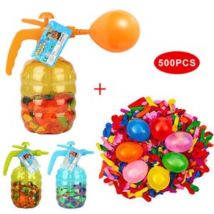 Party Balloons 500st Multifunktion Water Balloon Pump Filler Stora kapacitet Luft och Easy Fill Portable Station Blaster 221129