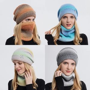 Cappelli Cappello Beanie per le Donne Collo Vestito Colorfur Maschera da sci All'aperto Tenere Al Caldo Cofano Cappello Invernale di Spessore Gorros Invierno Mujer