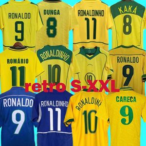 1998 Maglie calcio Brasile 2002 magliette retrò Carlos Romario Ronaldo Ronaldinho 2004 camisa futebol 1994 BraziLS 2006 1982 RIVALDO ADRIANO 1988 2000 1957 2010 666