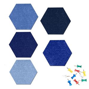 Nails Hexagon Felt Pin Board Bollettino autoadesivo Memo Po Tavole di sughero colorate Fo G8TA 221130
