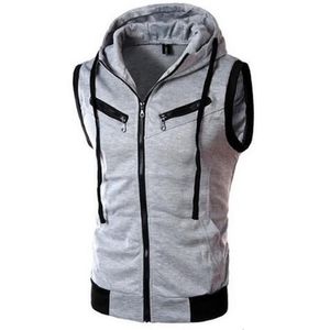 Gilet da uomo Autunno Inverno Tasche con cerniera casuali da uomo Gilet Tuta da uomo Abbigliamento sportivo per il fitness Jogging Running Top da uomo di alta qualità 221130