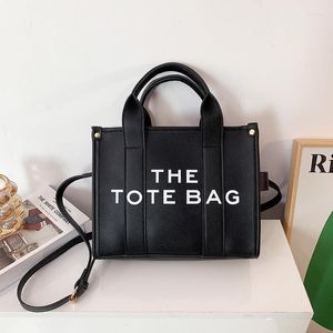 Shoulder Bags Fashion Small Tote Bag For Women Designer Letters Handbags Luxury Matte Pu Leather Crossbody Shopper Purses