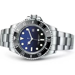 MENS Titta på Miyota 8215 Rörelse Deep Ceramic Bezel Sapphire Cystal Rostfritt stål Glid Lock Automatiska mekaniska män tittar på manligt armbandsur