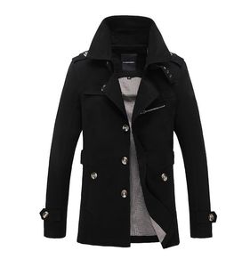 Herrenjacken Marke Männlicher Mantel Lange Jacke Mantel Herren Herren Trenchcoat Trenchcoat Windjacke Outwear Baumwollstoff Kleidung 221130