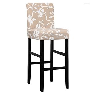 Krzesło obejmują mleko jedwabny elastyczne miejsce do domu el bankiet restauracja Universal DustProof Low Back High Stool Protective Case