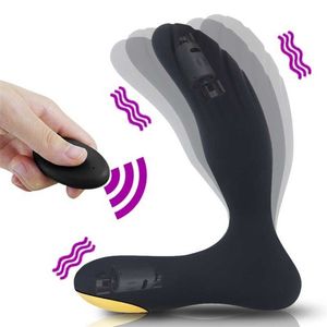 Erwachsene Massagegerät männlichen Prostata-Massage-Vibrator Spielzeug für männliche Analplug Silikon wasserdicht Stimulator Verzögerung Ejakulation Vibratoren