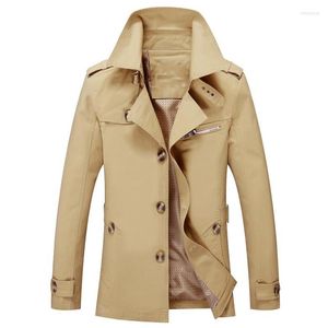 Männer Graben Mäntel Winter Mantel Marke Designer Warme Mode Windjacke Jacke Männlichen Reine Farbe Jacken Casaco Masculino Großhandel
