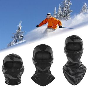 Capacetes de motocicleta que corre homens Proteção a frio Proteção quente de esqui à prova de vento Balaclava Pescoço Brace Cap máscara