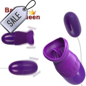Vuxna massager Multi-hastighetstunga oral slickande vibrator USB vibrerande ägg g-spot vagina massage klitoris stimulator s för kvinnor butik