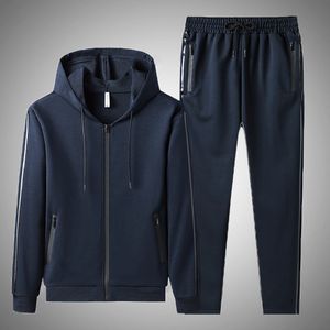 Herrsp￥rar m￤n sp￥rdr￤kt tv￥ stycken set kl￤der jacka bants sport kostym herr streetwear casual v￥r h￶st hoodies sweatpant sportkl￤der 220930