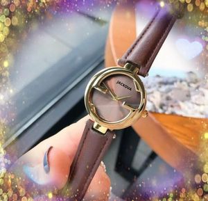 Famous Bee G Shape Women Quartz Observa Luxuros Rose Gold Gold Ladies Genuine Leather Belt Watches Super Blema