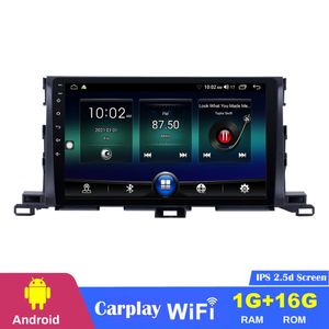 Lettore da 10.1 pollici per auto DVD HD touch screen Android Audio per Toyota Highlander-2015 con MP5/FM/MP4/USB/AUX/BT