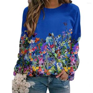 Women's Hoodies Accessory Fashion Long Sleeve Floral Sweatshirt Blouse All Match Women Sweetshirt For Gathering