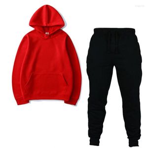 Men's Tracksuits Men's 2022 Male Casual Winter Sets Hoodies Pants Two Pieces Trousers Tracksuit Pattern Customization
