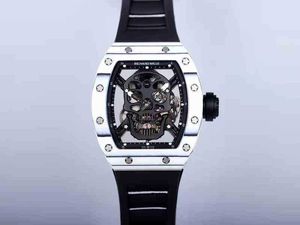 Luxury Mens Mechanical Watch Richa Milles Zuar Mechanical Rm52-01 Real Tourbillon Skull r Wine Barrel Siwss Movement Wrist 1H48