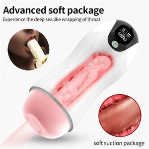 Sex Toy Massager Automatic Artificial Cunt Cup Sucking Vibrations Blowjob Real Vagina Pussy Penis Oral Machine Toys for Man Sex toys 2