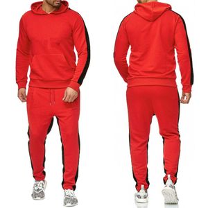 Tute da uomo moda con cappuccio 2 pezzi Set con cappuccio Pantaloni sportivi Abbigliamento sportivo Tuta da jogging S - 3XL