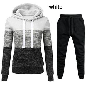 Men's Tracksuits Women's Two Piece Outfit Tracksuit Suit Hooded Sweatshirt Spring Autumn Top and Pants Fitness Set Female Casual Clothes 220930