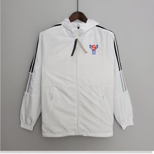 22-23 Wyspy Faroe Kurtka męska Sport Sport Windbreaker Jerseys Full Zapip z kapturem wiatrówki męskie logo mody logo