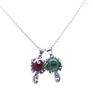Pendant Necklaces Rany&Roy Huge Stone Lady 316L Stainless Steel Jewelry Skull Fashion