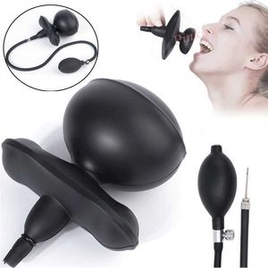Sex Toy Massager new Silicone Mouth Gag Dildo Adult Toys for Women Inflatable Couples Flirting Accessory Game Dildo