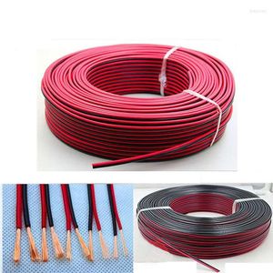 Accessori per l'illuminazione 2Pin Cavo nero rosso da 20 m 22/20/19/18/16/14 AWG Cavo elettrico in rame privo di ossigeno Cavo di alimentazione flessibile per altoparlanti audio