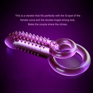 Sexspielzeug-Massagegerät Shop Penis-Spielzeug Klitoris-Vibratoren für Frauen Klitorisstimulator Doppelring-Hahn-Dildo für Männer, Strapon-Kugel-Massage-Vibrator