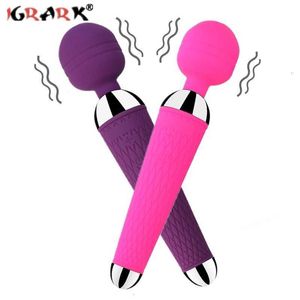 Sex Toy Massager av vibratorleksaker för kvinna 18 g spot massager kraftfull magisk trollklitor klitoris stimulator vibrerande dildo kvinnliga erotiska produkter