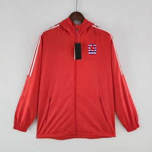 22-23 Luxemburgo jaqueta masculina lazer esporte blusão jerseys zíper completo com capuz blusões masculino moda casaco logotipo personalizado