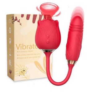Massageador de brinquedos sexuais Rose Vibator Toys Clitoris Sucker estimulador de otário mamilo fêmea clitóris orais Casais adultos para mulheres