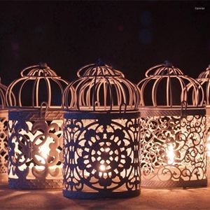 Держатели свечей фонарь Hollow Hanging Bird Cage держатель Candlestick Classic Wedding Decor