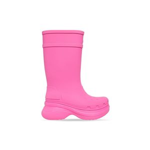 Women Designer shoes Boot Croc Boots Rain Rubber Winter Rainboots Platform Ankle Slip On Half Pink Black Green Focalistic Outdoor Luxury Size