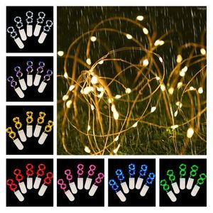 Stringhe 10 pezzi Cooper Wire LED String Lights Ghirlande Decorazioni natalizie Lampada da esterno per albero di Natale Fata Giardino Anno