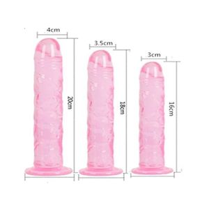 SS22 Toy Sex Massager Erotic Soft Jelly Dildo Anal Butt Plug Realistic Dick Strong Sucker Adult Toys G Spot Orgasm Big Penis For Woman