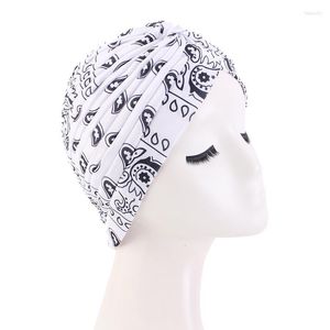 Caps de bola Mulheres Muslim Elastic Turban Cap Apliques Hat Head Lenfra Wrap Hats Trucker para homens Copo de papel simples