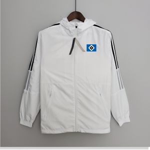 22-23 Hamburger Men's jacket leisure sport Windbreaker Jerseys full zipper Hooded Windbreakers Mens Fashion coat Logo custom