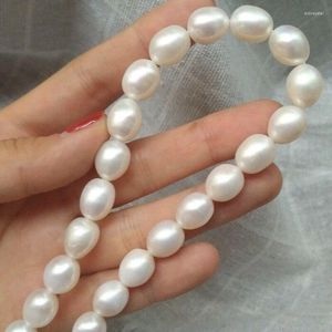 Catene Splendida collana di perle bianche naturali del Mare del Sud da 12-14 mm con chiusura in oro 14k