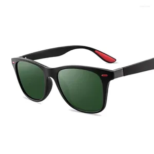 Солнцезащитные очки поляризованные дизайнеры брендов мужчины бизнес за рулем солнечные очки мужские винтажные очки квадрат очки oculos g