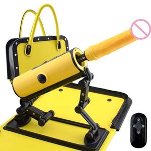 Machineur de jouets sexuels Machineur Gun Dildo Vibratrice Automatique Telescopic G Spot Remote Control Toys Adult Toys for Women