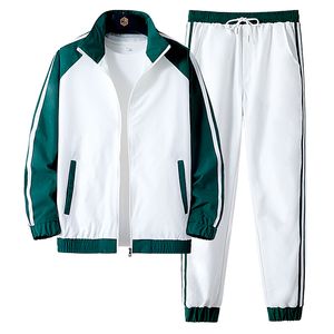 Spring Men's Autumn Two PCS Sweatsuits Tracksuit Team Suit Zip Track Jacket Sweatpants JOGGERS MEN TRACKSUITS SPORT SPIDS 220930 S S S