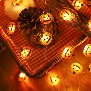 Strings 2M 20LED Halloween Dypkin Ghost LED LIDY String Festival Bar Home Party Decor Ornament do zapasów