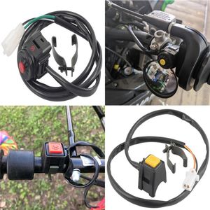 Motorradhelme 1 Stück Universal Kill Switch Red Push Button Horn Starter Dirt Bike ATV UTV Dual Sport für 22mm Lenker montierte Stangen