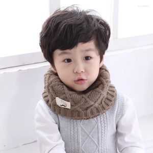 Scarves Korean Version Of Autumn And Winter Boys Wool Children's Bib Cowl Girls Baby Primary School Warm Scarf With Thick
